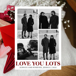 Minimalistische fette Typografie-Foto-Vorlage für  Feiertagskarte