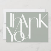 Minimalistische Fettformatierung Foto Dankeschön K Dankeskarte (Vorderseite)