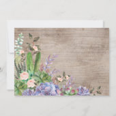 Minimalistische Fiesta Terrarium Kinderdusche Einladung (Rückseite)