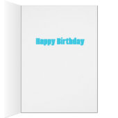 Minimalistische Filagree Heart Grußkarte - Blue (Innen (Rechts))