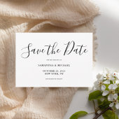 Minimalistische Flachkarte Save the Date