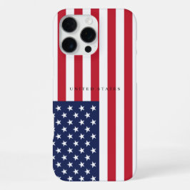 Minimalistische Flagge der Vereinigten Staaten iPhone 16 Pro Max Hülle