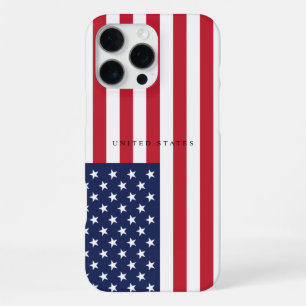Minimalistische Flagge der Vereinigten Staaten iPhone 16 Pro Max Hülle