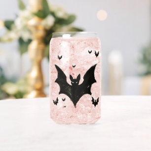 Minimalistische Fledermaus – Tintenpinsel-Hallowee Dosenglas