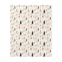 Minimalistische Fleecedecke im Bohnostil