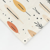 Minimalistische Fleecedecke im Bohnostil (Ecke)