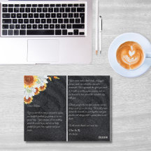 Minimalistische floral Dankeschön Karte