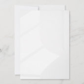Minimalistische Floral Monogram Wedding Einladung (Rückseite)