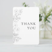Minimalistische Florale Flache Save The Date Karte (Stehend Vorderseite)