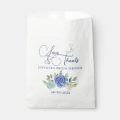 Minimalistische florale Liebe und dank Bridal Geschenktütchen (Vorderseite)