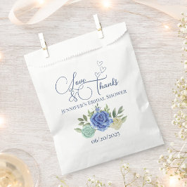 Minimalistische florale Liebe und dank Bridal Geschenktütchen