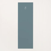 Minimalistische Florale Linienkunst Zen Elfenbein  Yogamatte (Rückseite)