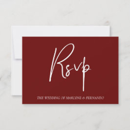 Minimalistische florale RSVP-Karte RSVP Karte
