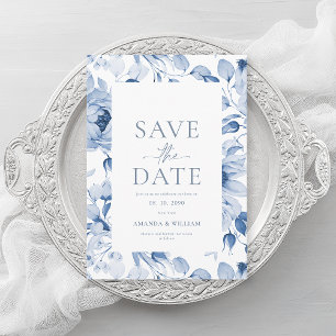 Minimalistische florale Save-the-Date-Karte Einladung