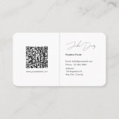 Minimalistische florale Visitenkarte (Vorderseite)