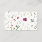 Minimalistische florale Visitenkarte (Rückseite)