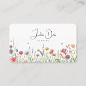 Minimalistische florale Visitenkarte (Vorderseite)