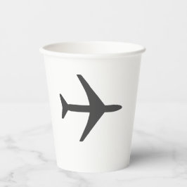 Minimalistische Flugzeug-Flugzeuge Fly Airways Pappbecher