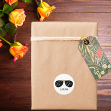 Minimalistische Fly Girl Typografie, Aviator-Sonne