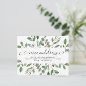 Minimalistische Foliage | Ankündigung der Beförder (Stehend Vorderseite)