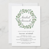 Minimalistische Foliage | Bridal Brunch Einladung (Vorderseite)