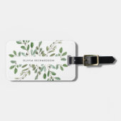 Minimalistische Foliage Gepäckanhänger (Vorderseite horizontal)