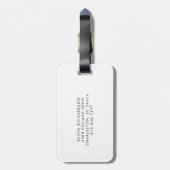 Minimalistische Foliage Gepäckanhänger (Rückseite vertikal)