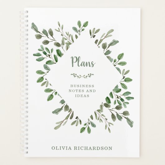 Minimalistische Foliage Planer (Vorderseite)