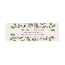 Minimalistische Foliage | Rosa Hochzeit