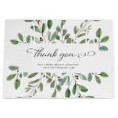 Minimalistische Foliage | Vielen Dank, dass Sie ei Große Geschenktüte (Vorderseite)