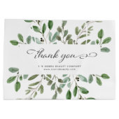 Minimalistische Foliage | Vielen Dank, dass Sie ei Große Geschenktüte (Rückseite)