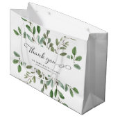 Minimalistische Foliage | Vielen Dank, dass Sie ei Große Geschenktüte (Vorderseite Schrägansicht)