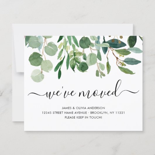 Minimalistische Folien, die wir bewegten Ankündigu (Vorderseite)