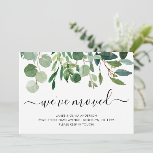 Minimalistische Folien, die wir in Bewegung gesetz Ankündigung (Stehend Vorderseite)