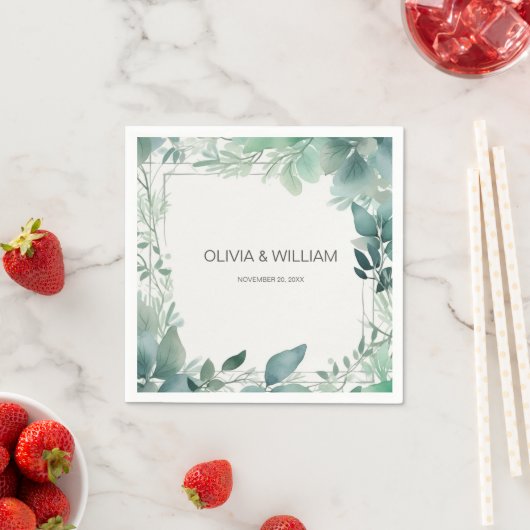 Minimalistische Folien Serviette (Beispiel)