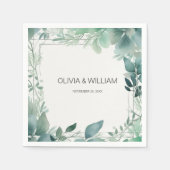 Minimalistische Folien Serviette (Vorderseite)