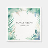 Minimalistische Folien Serviette (Vorderseite)