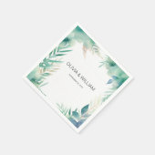 Minimalistische Folien Serviette (Ecke)