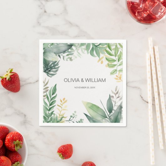 Minimalistische Folien Serviette (Beispiel)