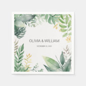 Minimalistische Folien Serviette (Vorderseite)