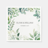 Minimalistische Folien Serviette (Vorderseite)