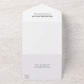 Minimalistische formale Babydusche All In One Einladung (Außenbereich)