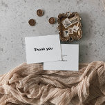 Minimalistische formelle Hochzeit Dankeskarte<br><div class="desc">Diese minimalistisch elegante formelle Hochzeit danke Ihnen Karte ist perfekt eine rustikale Hochzeit. Das Design besticht durch einen wunderschönen Schriftart in weißem Hintergrund,  um Ihre Veranstaltung zu verzieren.</div>