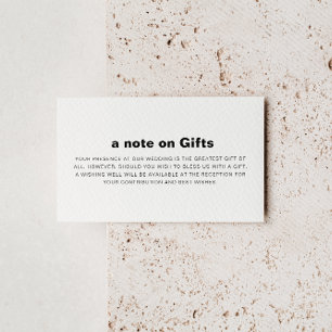 Minimalistische formelle Hochzeit wünschend gut Begleitkarte