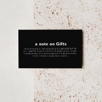 Minimalistische formelle Schwarze Hochzeit wünsche