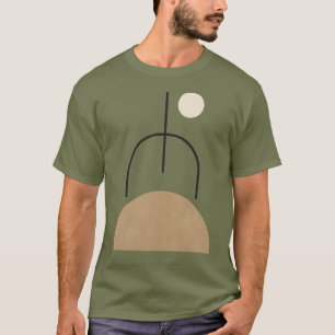 Minimalistische Formen Artwork Men Dark T - Shirt