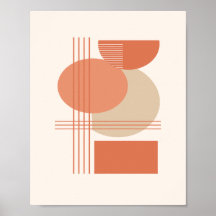 Minimalistische Formen auf weichem cremefarbenem H