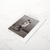 Minimalistische Foto-Folie für einfachen Single Folieneinladung (Gedreht)