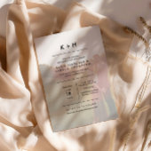 Minimalistische Foto-Hochzeit Einladung