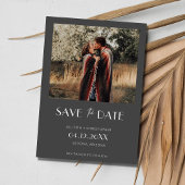 Minimalistische Foto-Hochzeit Save The Date